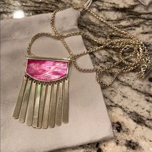 Kendra Scott pink necklace